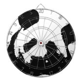 Schwarz-weißer Pop Art Panda Dartscheibe (vorne)