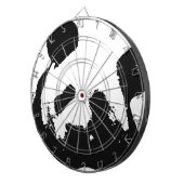 Schwarz-weißer Pop Art Panda Dartscheibe (Vorderseite rechts)