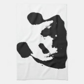 Schwarz-weißer Pop Art Panda Handtuch (Vertikal)
