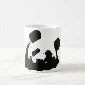 Schwarz-weißer Pop Art Panda Kaffeetasse (Mittel)