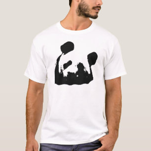 Schwarz-weißer Pop Art Panda T-Shirt