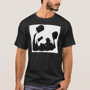 Schwarz-weißer Pop Art Panda T-Shirt