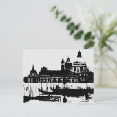 Schwarz-weißer Pop Kunst, Dichtung und Musik Postkarte (Stehend Vorderseite)