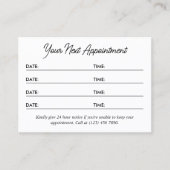 Schwarz-weißer praktischer QR-Code - Mehrfachbenen Terminkarte (Vorderseite)