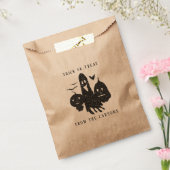 Schwarz-weißer Pumpkin Ghost Bat Minimalistisch Ha Geschenktütchen (Versiegelt)