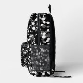 SCHWARZ & WEISSER PUNKT BEDRUCKTER RUCKSACK (Rechts)