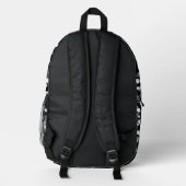 SCHWARZ & WEISSER PUNKT BEDRUCKTER RUCKSACK (Rückseite)