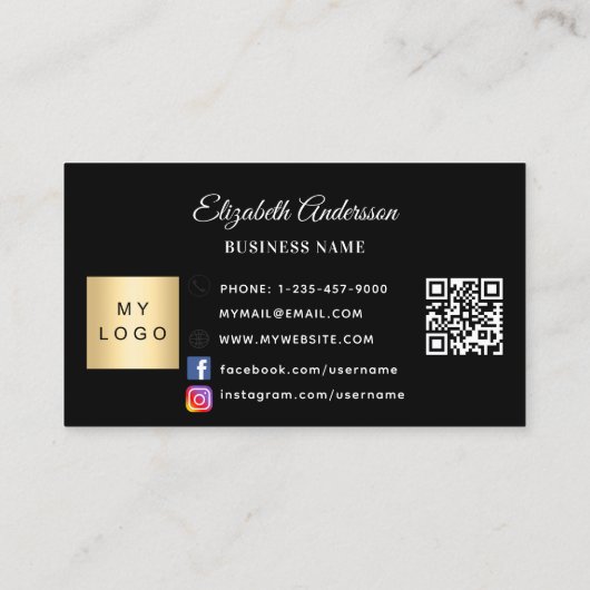 Schwarz-weißer QL-Code-Loyalitätskarte Treuekarte (Rückseite)