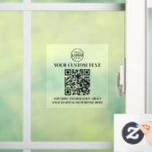 Schwarz-weißer QR-Code für benutzerdefiniertes Fir Fensteraufkleber (Zuhause)