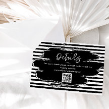 Schwarz-weißer QR-Code für Hochzeiten