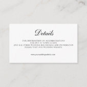 Schwarz-weißer QR-Code für Hochzeiten Begleitkarte (Vorderseite)