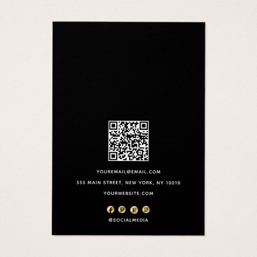 Schwarz-weißer QR-Code für Skripthalter (Rückseite)