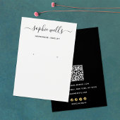 Schwarz-weißer QR-Code für Skripthalter