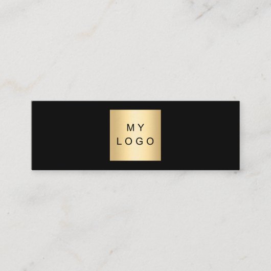 Schwarz-weißer QR-Code Mini Visitenkarte (Vorderseite)