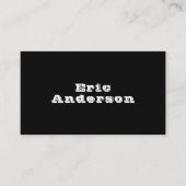 Schwarz-weißer QR-Code minimalistisch Visitenkarte (Vorderseite)