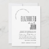 Schwarz-weißer QR Code UAWG Minimalistisch Foto Ho Einladung (Vorderseite)