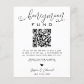 Schwarz-weißer QR Scan Code Unsere Website Chic (Rückseite)