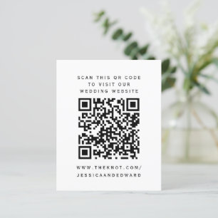 Schwarz-weißer QR Scan Code Unsere Website Chic