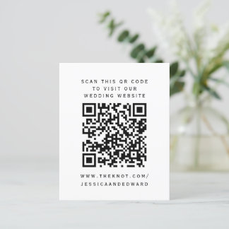 Schwarz-weißer QR Scan Code Unsere Website Chic