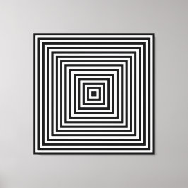 Schwarz-weißer Raum Kalidaskop Leinwanddruck