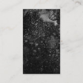 Schwarz-weißer Reiki Master Healer Yoga Instructor Visitenkarte (Rückseite)