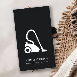 SCHWARZ-WEISSER REINIGERER REINIGUNGSDIENST VISITENKARTE