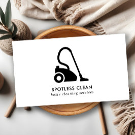 SCHWARZ-WEISSER REINIGERER REINIGUNGSDIENST VISITENKARTE