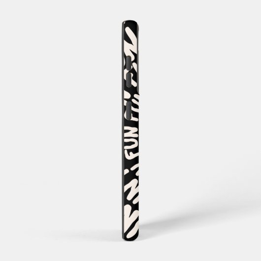 Schwarz-weißer Retro-Groovy Spaß konzentrischen Kr Samsung Galaxy Hülle (Rechte Seite)