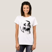 Schwarz-weißer Schädel T-Shirt (Vorne ganz)