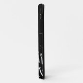 Schwarz-weißer Schießturm von Pisa Italien Case-Mate iPhone Hülle (Hinten/Links)