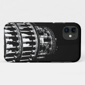 Schwarz-weißer Schießturm von Pisa Italien Case-Mate iPhone Hülle (Rückseite (Horizontal))