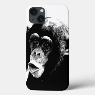Schwarz-weißer Schimpanse Case-Mate iPhone Hülle