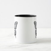 Schwarz Weißer Schmetterling Tasse (Zentrum)