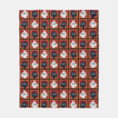 Schwarz-weißer schottischer Terrier Scottie Dog De Fleecedecke (Vorderseite)