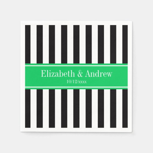 Schwarz-weißer Serviette (Vorderseite)