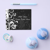 Schwarz-weißer Springbrunnen Party wirbeln Flyer (Einzeln)