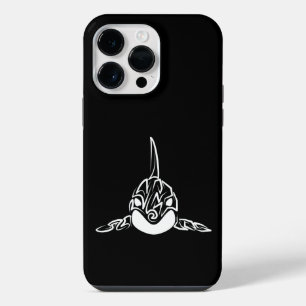 Schwarz-Weißer Stammes-Orc iPhone 14 Pro Max Hülle