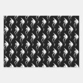 Schwarz-weißer Stammesdrache Geschenkpapier Set (Vorderseite 2)