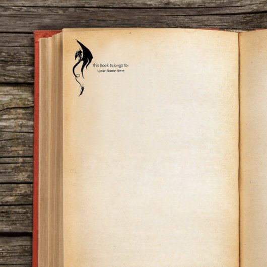 Schwarz-weißer Stammesdrache Gummistempel