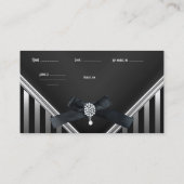 Schwarz-weißer Streifen der Visitenkarte (Rückseite)