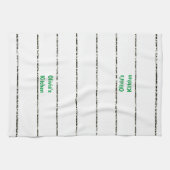 Schwarz-weißer Streifen Küchenhandtuch Geschirrtuch (Horizontal)