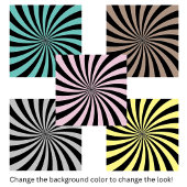 Schwarz-weißer Swirbel der optischen Illusion Fliese