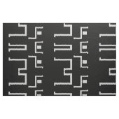 Schwarz-weißer Tanz Afrikanisches Muster Textil Stoff (Fat Quarter (45,7 x 55,9 cm))