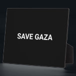 Schwarz-weißer Text aus Gaza auf Minimalismus gere Fotoplatte<br><div class="desc">Rett Gazastreifen schwarz-weiß Sondertext einfache minimalistische moderne elegante Plakatzeichen. Vollständig anpassbarer weißer Text,  oder Sie können ihn einfach löschen,  auf schwarz festem Hintergrund. Farben sind bearbeitbar. Zeigen Sie Ihre Unterstützung für Gaza. Karo der Erholung der Auflistung für mehr Koordination und Zuordnung von Elementen.</div>