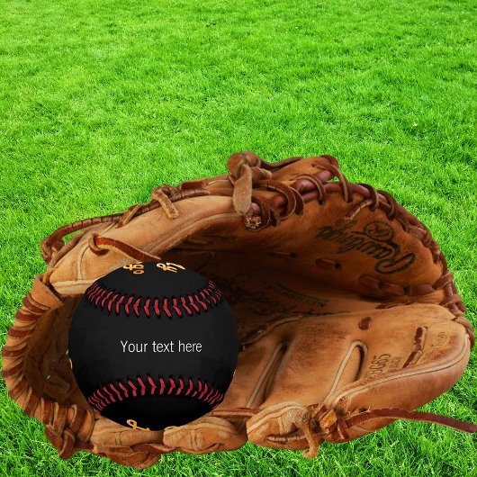 Schwarz-weißer Text des Firmenlogos Baseball