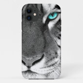 Schwarz-weißer Tiger Case-Mate iPhone Hülle (Rückseite)