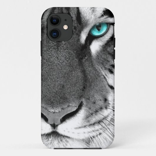 Schwarz-weißer Tiger Case-Mate iPhone Hülle (Rückseite)