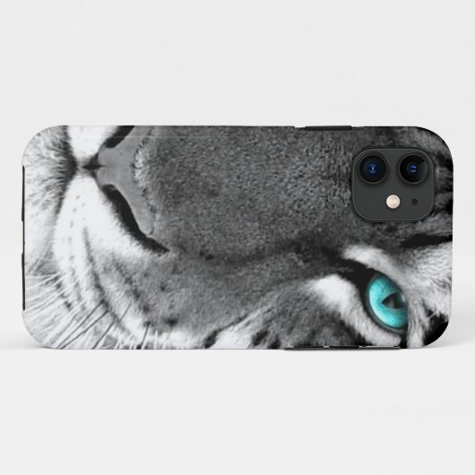 Schwarz-weißer Tiger Case-Mate iPhone Hülle (Rückseite (Horizontal))