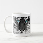 Schwarz-weißer Tiger Kaffeetasse (Links)