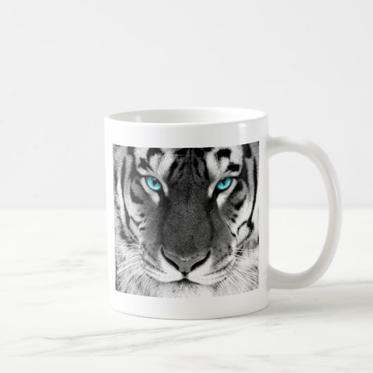 Schwarz-weißer Tiger Kaffeetasse (Rechts)